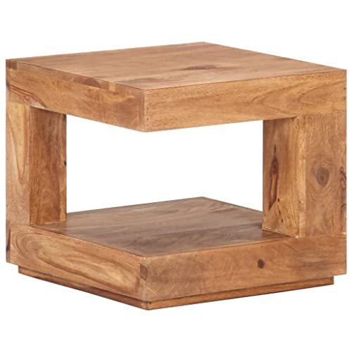 WRJENFSC Couchtisch Beistelltisch Massivholz Akazie Vintage 45x45x40 cm Robust und Langlebig für Wohnzimmer Schlafzimmer Flur als Nachttisch oder Dekotisch WRJENFSC Couchtisch Beistelltisch Massivholz Akazie Vintage 45x45x40 cm Robust und Langlebig für Wohnzimmer Schlafzimmer Flur als Nachttisch oder Dekotisch von WRJENFSC