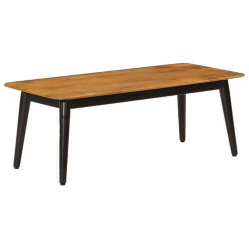 WRJENFSC Couchtisch aus Massivholz Mango und Eisen 110x50x40 cm mit Pulverbeschichtung Robust Stabil Einzigartige Holzmaserung für Wohnzimmer Beistelltisch oder Nachttisch WRJENFSC Couchtisch aus Massivholz Mango und Eisen 110x50x40 cm mit Pulverbeschichtung Robust Stabil Einzigartige Holzmaserung für Wohnzimmer Beistelltisch oder Nachttisch von WRJENFSC