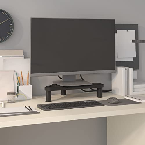 WRJENFSC Eck-Monitorständer Schwarz 49x28x10,5 cm Tv-Schrank Tv Sideboard Wohnzimmer Tv Schrank Buffetschrank für Flur Schlafzimmer Wohnstube Inneres von WRJENFSC