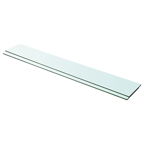 WRJENFSC Glas Regalböden 2 Stück Transparent 100x15cm Schwebend Wandregal Aus Hartglas Stabile Ablage für Wanddekoration in Wohnzimmer Küche Bad WRJENFSC Glas Regalböden 2 Stück Transparent 100x15cm Schwebend Wandregal Aus Hartglas Stabile Ablage für Wanddekoration in Wohnzimmer Küche Bad von WRJENFSC