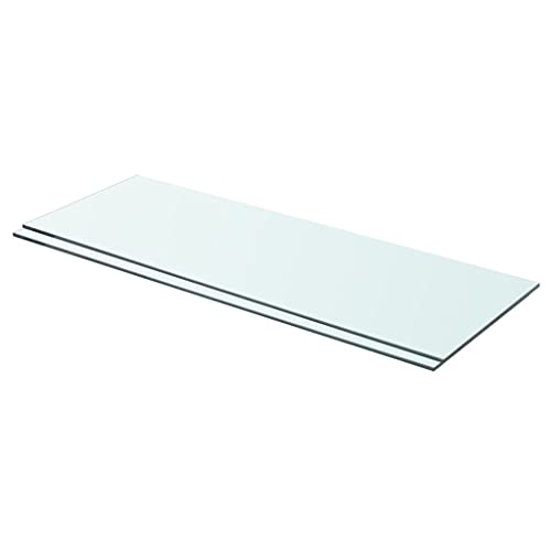 WRJENFSC Glasplatte Wandregal Set 2 Stück Transparent 70x25 cm Hartglas Regalböden schmal mit 15 kg Tragkraft für Wanddeko im Wohnzimmer Badezimmer oder Küche WRJENFSC Glasplatte Wandregal Set 2 Stück Transparent 70x25 cm Hartglas Regalböden schmal mit 15 kg Tragkraft für Wanddeko im Wohnzimmer Badezimmer oder Küche von WRJENFSC