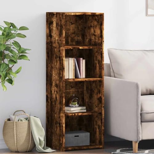 WRJENFSC Highboard Räuchereiche 40x41x124 cm Holzwerkstoff Schrank Klein Outdoor Küchenschrank Wohnzimmer Möbel Küchenbuffet Buffetschrank für Esszimmer Flur Kaffeebar Schlafzimmer von WRJENFSC