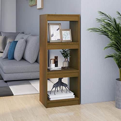 WRJENFSC Massivholz Bücherregal Raumteiler Honigbraun 40x30x103,5 cm Kiefer Holz Regal mit 3 Fächern Schlankes Design für Wohnzimmer Flur WRJENFSC Massivholz Bücherregal Raumteiler Honigbraun 40x30x103,5 cm Kiefer Holz Regal mit 3 Fächern Schlankes Design für Wohnzimmer Flur von WRJENFSC