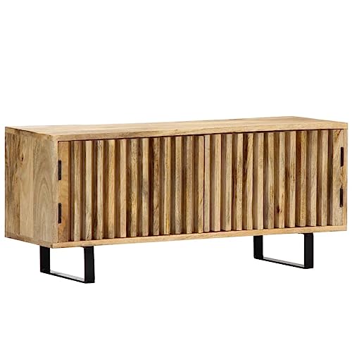 WRJENFSC Massivholz TV-Schrank Mango 90x30x40 cm Handgefertigtes Lowboard mit 2 Türen für Wohnzimmer Stauraum WRJENFSC Massivholz TV-Schrank Mango 90x30x40 cm Handgefertigtes Lowboard mit 2 Türen für Wohnzimmer Stauraum von WRJENFSC