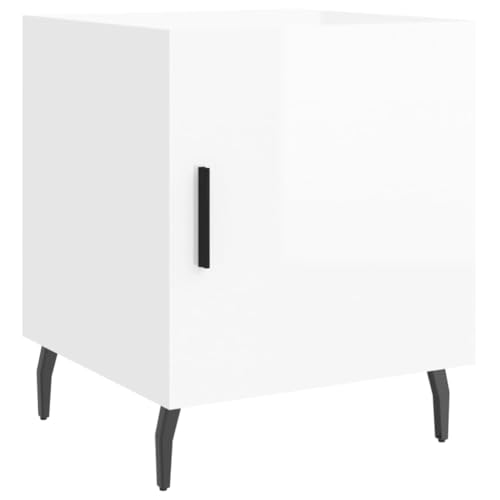 WRJENFSC Nightstand Bedside Tables Coffee Table Kleiner Tisch - Nachttisch Hochglanz-Weiß 40x40x50 cm Holzwerkstoff für Büro Schlafzimmer Jugendzimmer Wohnzimmer WRJENFSC Nightstand Bedside Tables Coffee Table Kleiner Tisch - Nachttisch Hochglanz-Weiß 40x40x50 cm Holzwerkstoff für Büro Schlafzimmer Jugendzimmer Wohnzimmer von WRJENFSC