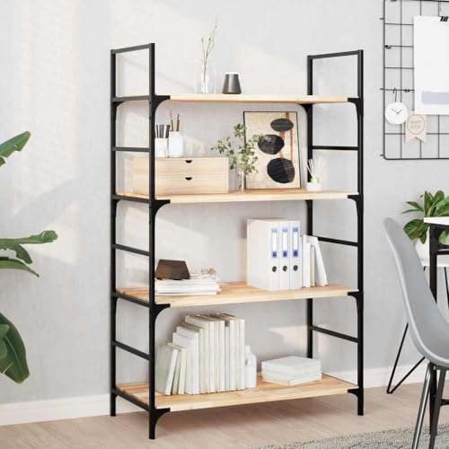 WRJENFSC Schweberegal Set 4 Stück Massivholz Akazie Unbehandelt 80x40x2 cm für Wanddekoration in Küche Bad Wohnzimmer DIY Stauraum Lösung von WRJENFSC