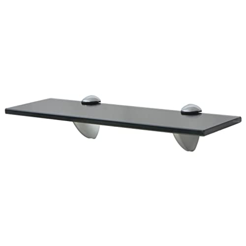 WRJENFSC Schweberegal aus gehärtetem Sicherheitsglas Schwarz 30x10 cm 8 mm Wandregal mit Zink-Klemmbügeln Tragfähigkeit 10 kg Modernes Design für Bad Wohnzimmer Schlafzimmer Dekoration WRJENFSC Schweberegal aus gehärtetem Sicherheitsglas Schwarz 30x10 cm 8 mm Wandregal mit Zink-Klemmbügeln Tragfähigkeit 10 kg Modernes Design für Bad Wohnzimmer Schlafzimmer Dekoration von WRJENFSC