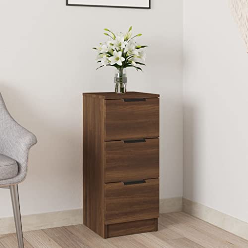 WRJENFSC Sideboard Eingangsbereich-Schrank Flurschrank Vitrinenschrank Sideboard Flur Braun Eichen-Optik 30x30x70 cm Holzwerkstoff Geeignet für Esszimmer, Korridor, Wohnzimmer, Schlafzimmer von WRJENFSC