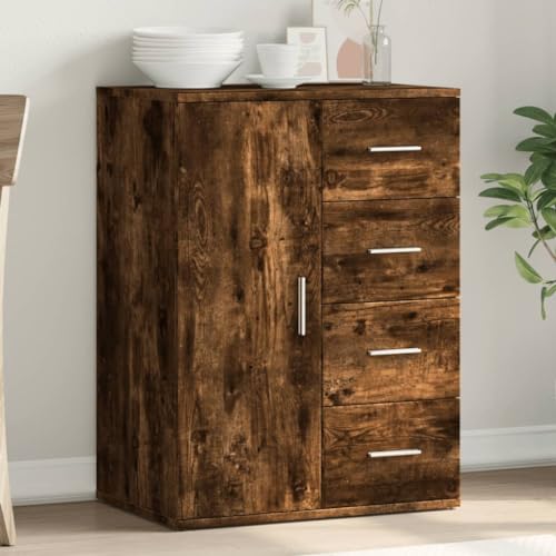 WRJENFSC Sideboard Räuchereiche 59x39x80 cm Holzwerkstoff mit modernem Landhausstil, robuster Küchenschrank & Anrichte für Wohnzimmer Flur Büro WRJENFSC Sideboard Räuchereiche 59x39x80 cm Holzwerkstoff mit modernem Landhausstil, robuster Küchenschrank & Anrichte für Wohnzimmer Flur Büro von WRJENFSC