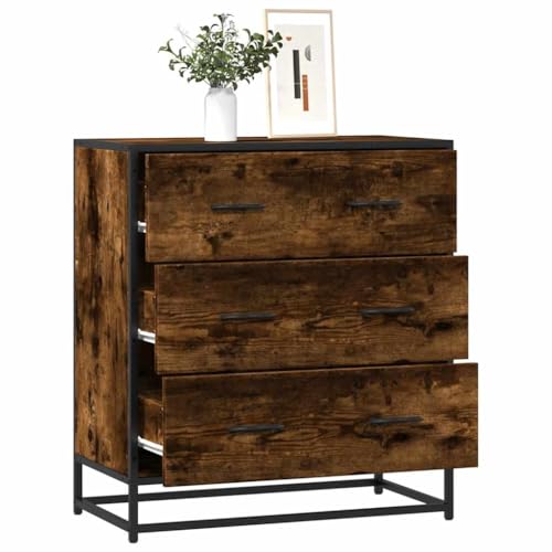 WRJENFSC Sideboard Räuchereiche 68x35x76 cm Holzwerkstoff und Metall Schuhkommode Badezimmerschrank Outdoor Küchenschrank Flurschrank für Büro Schlafzimmer Kaffeebar Esszimmer WRJENFSC Sideboard Räuchereiche 68x35x76 cm Holzwerkstoff und Metall Schuhkommode Badezimmerschrank Outdoor Küchenschrank Flurschrank für Büro Schlafzimmer Kaffeebar Esszimmer von WRJENFSC