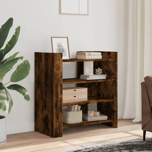 WRJENFSC Sideboard Räuchereiche 73,5x35x75 cm Holzwerkstoff Modernes Lowboard mit Viel Stauraum Minimalistisches Anrichte für Wohnzimmer Flur Schlafzimmer von WRJENFSC