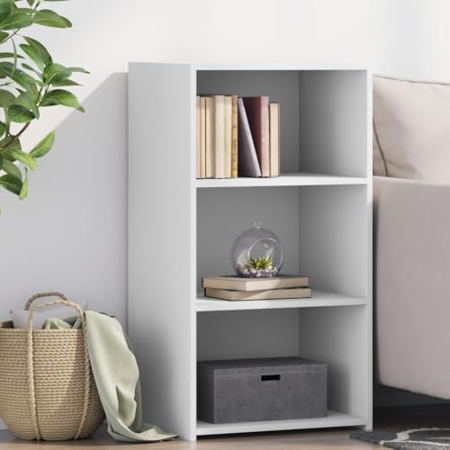 WRJENFSC Sideboard Weiß 50 x 41 x 93 cm Holzwerkstoff Modernes Design Viel Stauraum für Wohnzimmer Flur Küche Minimalistisches Beistellmöbel von WRJENFSC