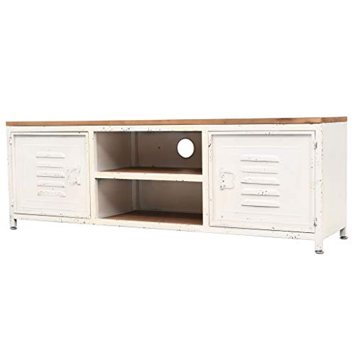 WRJENFSC TV-Schrank 120x30x40 cm Weiß Tv Tisch Tv Sideboard Wohnzimmer Buffetschrank Tv Stand Cabinet für Schlafzimmer Wohnstube Inneres Flur von WRJENFSC