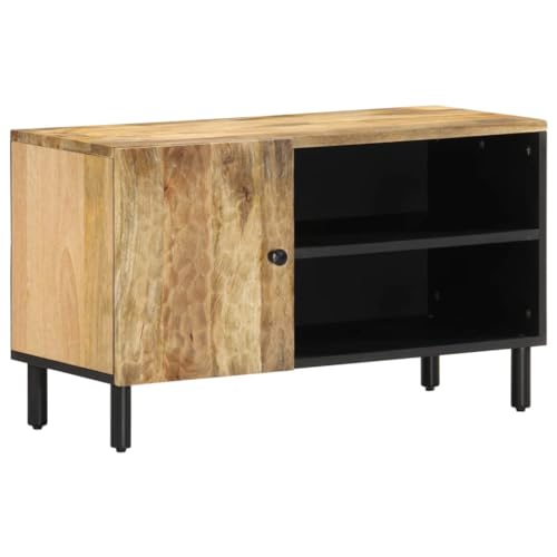 WRJENFSC TV-Schrank 80x31x46 cm Massivholz Mango Fernseher Tisch Tv Board Hängend Buffetschrank Sideboard Tv Lowboard für Wohnstube Flur Schlafzimmer Inneres WRJENFSC TV-Schrank 80x31x46 cm Massivholz Mango Fernseher Tisch Tv Board Hängend Buffetschrank Sideboard Tv Lowboard für Wohnstube Flur Schlafzimmer Inneres von WRJENFSC