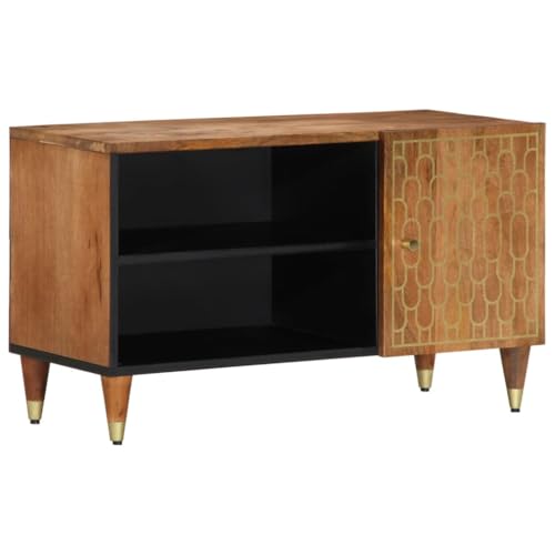WRJENFSC TV-Schrank 80x33x46 cm Massivholz Mango Tv Bank Tv Board Hängend Sideboard Tv Lowboard Fernsehtisch Hoch für Inneres Schlafzimmer Flur Wohnstube WRJENFSC TV-Schrank 80x33x46 cm Massivholz Mango Tv Bank Tv Board Hängend Sideboard Tv Lowboard Fernsehtisch Hoch für Inneres Schlafzimmer Flur Wohnstube von WRJENFSC