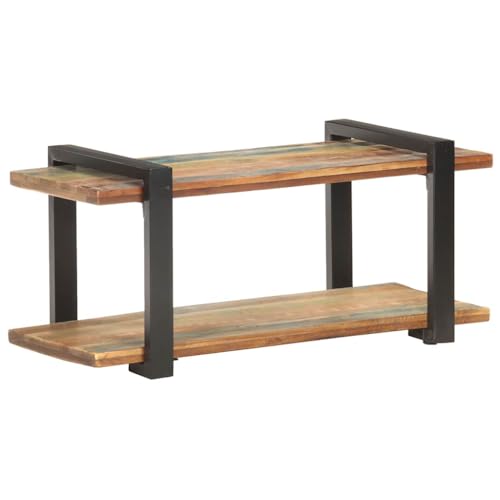 WRJENFSC TV Schrank 90x40x40 cm Aus Recyceltem Massivholz Sideboard Lowboard Industriestil Einzigartiges Möbelstück für Wohn- und Unterhaltungsbereiche WRJENFSC TV Schrank 90x40x40 cm Aus Recyceltem Massivholz Sideboard Lowboard Industriestil Einzigartiges Möbelstück für Wohn- und Unterhaltungsbereiche von WRJENFSC