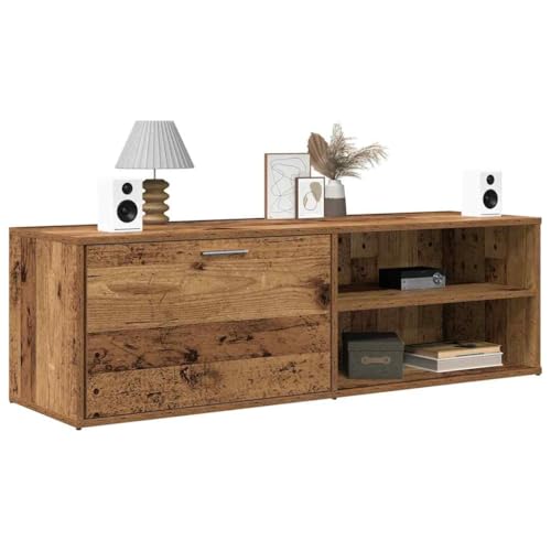 WRJENFSC TV-Schrank Altholz-Optik 120 cm Holzwerkstoff Lowboard mit Stauraum Fernsehschrank für Wohnzimmer Modernes Design WRJENFSC TV-Schrank Altholz-Optik 120 cm Holzwerkstoff Lowboard mit Stauraum Fernsehschrank für Wohnzimmer Modernes Design von WRJENFSC