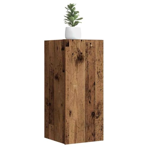 WRJENFSC TV-Schrank Altholz-Optik 30,5x30x60 cm Holzwerkstoff Tv Unterschrank Tv Sideboard Wohnzimmer Tv Board Hängend Buffetschrank für Flur Schlafzimmer Wohnstube Inneres von WRJENFSC