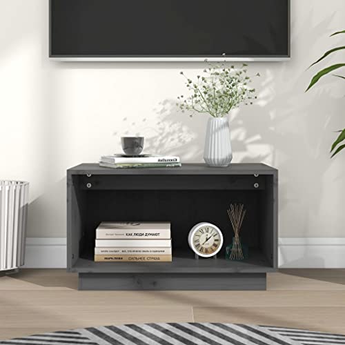 WRJENFSC TV-Schrank Grau Massivholz Kiefer 60x35x35 cm Lowboard mit Stauraum schwebendes Design Wohnzimmer Möbel WRJENFSC TV-Schrank Grau Massivholz Kiefer 60x35x35 cm Lowboard mit Stauraum schwebendes Design Wohnzimmer Möbel von WRJENFSC