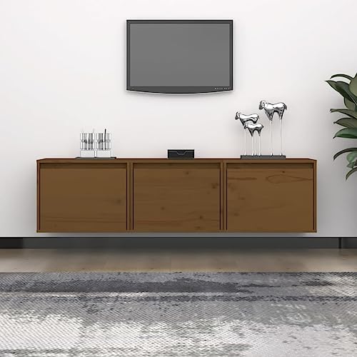 WRJENFSC TV-Schrank Hängend Honigbraun Massivholz Kiefer 3 Stück 45x30x35cm für Wohnzimmer mit Robustem Design und Praktischer Aufbewahrung WRJENFSC TV-Schrank Hängend Honigbraun Massivholz Kiefer 3 Stück 45x30x35cm für Wohnzimmer mit Robustem Design und Praktischer Aufbewahrung von WRJENFSC