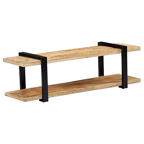 WRJENFSC TV Schrank Lowboard Sideboard 130x40x40 cm Massivholz Mango Industrielles Design Wohnzimmer TV Board Fernseher Regal WRJENFSC TV Schrank Lowboard Sideboard 130x40x40 cm Massivholz Mango Industrielles Design Wohnzimmer TV Board Fernseher Regal von WRJENFSC