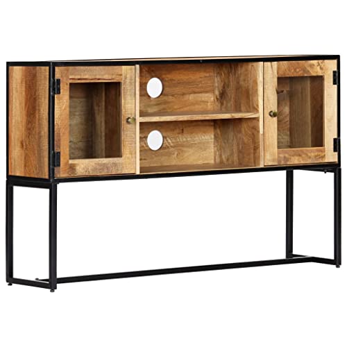 WRJENFSC TV-Schrank Lowboard Sideboard aus Massivem Altholz 120x30x75 cm mit 2 Türen und offenen Fächern Handgefertigt Rustikales Design für Wohnzimmer WRJENFSC TV-Schrank Lowboard Sideboard aus Massivem Altholz 120x30x75 cm mit 2 Türen und offenen Fächern Handgefertigt Rustikales Design für Wohnzimmer von WRJENFSC