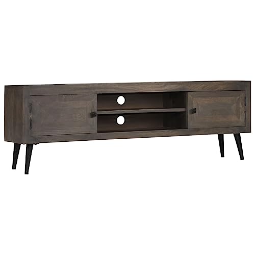WRJENFSC TV-Schrank aus Massivholz Mango Sideboard mit Stahlbeinen Lowboard 140x30x45 cm für Wohnzimmer Retro Design Stauraum WRJENFSC TV-Schrank aus Massivholz Mango Sideboard mit Stahlbeinen Lowboard 140x30x45 cm für Wohnzimmer Retro Design Stauraum von WRJENFSC