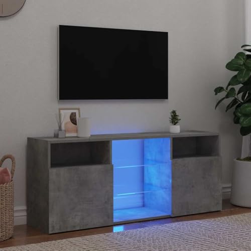 WRJENFSC TV-Schrank mit RGB-LED Beleuchtung Betongrau 120x30x50 cm Modernes Design Robust und Langlebig für Wohnzimmer Unterhaltung WRJENFSC TV-Schrank mit RGB-LED Beleuchtung Betongrau 120x30x50 cm Modernes Design Robust und Langlebig für Wohnzimmer Unterhaltung von WRJENFSC