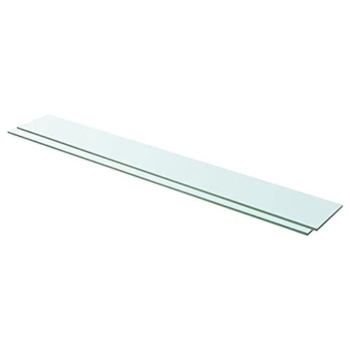 WRJENFSC Transparente Glas Regalböden 110x15 cm 2 Stück Wandregal aus Hartglas mit 15 kg Tragkraft für Moderne Dekoration in Wohnzimmer Badezimmer Küche WRJENFSC Transparente Glas Regalböden 110x15 cm 2 Stück Wandregal aus Hartglas mit 15 kg Tragkraft für Moderne Dekoration in Wohnzimmer Badezimmer Küche von WRJENFSC