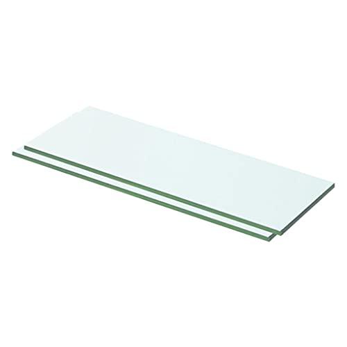 WRJENFSC Transparente Glas Regalböden 50x12 cm 2 Stück Wandregal aus Hartglas Schmal und Robust mit 15 kg Tragkraft für Deko in Wohnzimmer Bad Küche WRJENFSC Transparente Glas Regalböden 50x12 cm 2 Stück Wandregal aus Hartglas Schmal und Robust mit 15 kg Tragkraft für Deko in Wohnzimmer Bad Küche von WRJENFSC