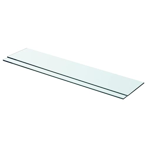 WRJENFSC Transparente Glas Regalböden 70x15 cm 2 Stück, Stabiles Wandregal aus Hartglas mit 15 kg Tragkraft für Dekoration in Wohnzimmer, Küche und Bad WRJENFSC Transparente Glas Regalböden 70x15 cm 2 Stück, Stabiles Wandregal aus Hartglas mit 15 kg Tragkraft für Dekoration in Wohnzimmer, Küche und Bad von WRJENFSC