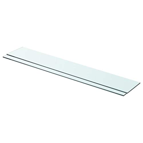WRJENFSC Transparente Glas Regalböden 80x12 cm 2 Stück Hartglas Wandregal mit 8 mm Stärke bis 15 kg Traglast für Moderne Dekoration in Wohnzimmer Küche Badezimmer WRJENFSC Transparente Glas Regalböden 80x12 cm 2 Stück Hartglas Wandregal mit 8 mm Stärke bis 15 kg Traglast für Moderne Dekoration in Wohnzimmer Küche Badezimmer von WRJENFSC