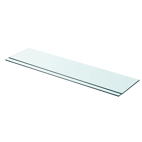 WRJENFSC Transparente Glas Regalböden 90x20 cm 2 Stück Wandregal Schweberegal Modernes Design für Deko in Wohnung Küche Badezimmer WRJENFSC Transparente Glas Regalböden 90x20 cm 2 Stück Wandregal Schweberegal Modernes Design für Deko in Wohnung Küche Badezimmer von WRJENFSC