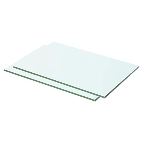 WRJENFSC Transparente Glas Regalböden Wandregal Set 2 Stück 50x25 cm aus Hartglas – Stabiles Design mit 8 mm Stärke und 15 kg Tragkraft, Vielseitig für Wanddekoration in Wohnzimmer Küche Badezimmer WRJENFSC Transparente Glas Regalböden Wandregal Set 2 Stück 50x25 cm aus Hartglas – Stabiles Design mit 8 mm Stärke und 15 kg Tragkraft, Vielseitig für Wanddekoration in Wohnzimmer Küche Badezimmer von WRJENFSC