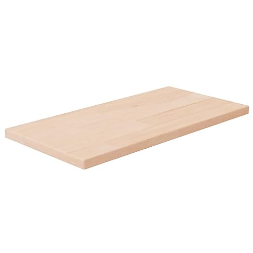 WRJENFSC Unbehandeltes Massivholz Eiche Regalboden 40x20x1,5 cm Wandboard für zusätzlichen Stauraum als Bücherregal Küchenregal oder Badregal in Kleinen Räumen WRJENFSC Unbehandeltes Massivholz Eiche Regalboden 40x20x1,5 cm Wandboard für zusätzlichen Stauraum als Bücherregal Küchenregal oder Badregal in Kleinen Räumen von WRJENFSC