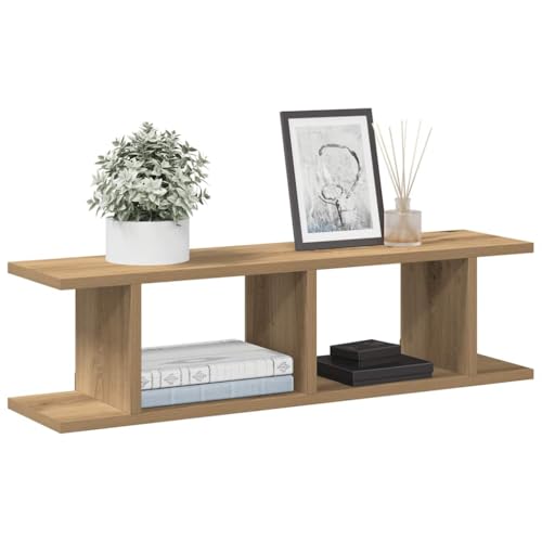 WRJENFSC Wandregal Schwebendes Regal 2 STK. Artisan-Eiche 75x18x20 cm Holzwerkstoff für Wandmontage in Wohnzimmer Büro Küche Dekoration WRJENFSC Wandregal Schwebendes Regal 2 STK. Artisan-Eiche 75x18x20 cm Holzwerkstoff für Wandmontage in Wohnzimmer Büro Küche Dekoration von WRJENFSC