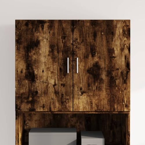 WRJENFSC Wandschrank Räuchereiche 80x42,5x64 cm aus robustem Holzwerkstoff mit 70 kg Tragkraft platzsparende Anrichte für Sideboard Küche Wohnzimmer Schlafzimmer Flur von WRJENFSC