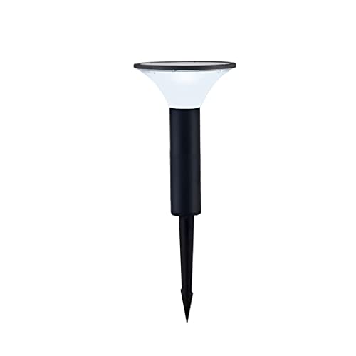 WRMING 5W LED Außen Pollerleuchte, Modernes Design Wegeleuchten mit Dämmerungssensors, Garten Solarlampen mit Abnehmbarer Erdspieß, IP65 Wasserdicht Gartenlampe, Aluminium, Schwarz,57cm von WRMING