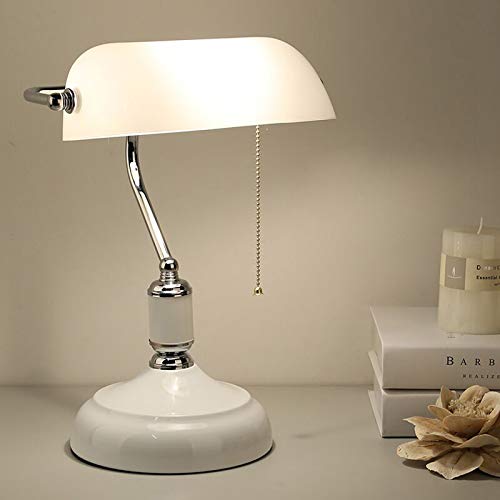 WRMING Vintage Schreibtischlampe mit Schalter, Retro traditionellen Büro Tischlampe Leselampe Bibliothekslampe for Schlafzimmer Studie Wohnzimmer, Einstellbar Glasschirm, E27,Chrom WRMING Vintage Schreibtischlampe mit Schalter, Retro traditionellen Büro Tischlampe Leselampe Bibliothekslampe for Schlafzimmer Studie Wohnzimmer, Einstellbar Glasschirm, E27,Chrom von WRMING