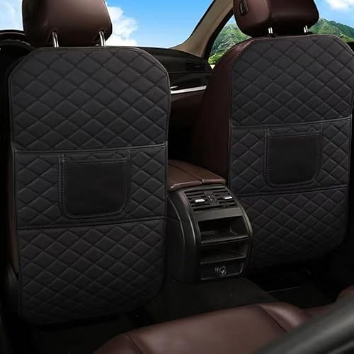 Autositz Rückenlehne Protector für Mitsubishi Lancer ex Lancer Fortis Eclipse Cross, Leder Auto Rücksitz Anti Kick Pad Anti-Kick Matten Autositz RüCkenlehnenschutz Auto Rücksitz Schutzpolster von WRNHZNEW