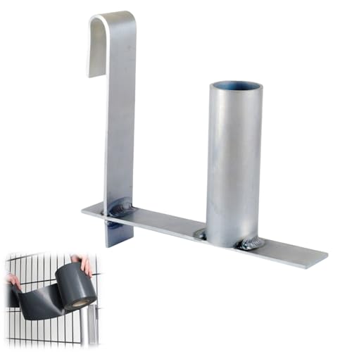 WRQIOO Abrollhilfe für Sichtschutzstreifen, Sichtschutzstreifen für Doppelstabmatten Abrollhilfe, Metall PVC Sichtschutz Rollhilfe, Montagehilfe für PVC Zaunblende von WRQIOO