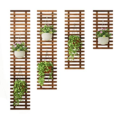 Schwimmend Pflanze Regale Balkon An der Wand montiert Hölzern Blumentopfhalter Fleischig Stand Grüner Rettich Kletterwand Garten Pflanze Aufhänger Innen Dekoration von WRRAC-Stand