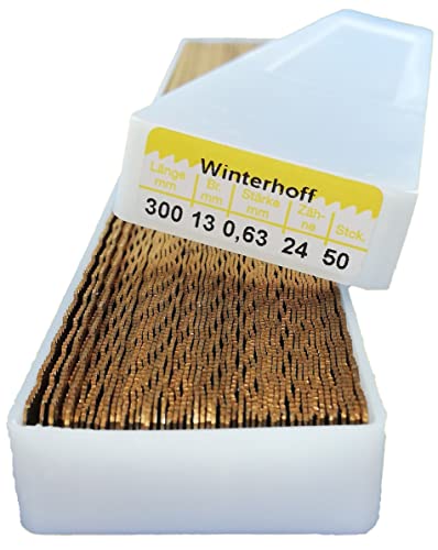 WRS Metallsägeblätter/Handsägeblätter/Bügelsägeblätter 300 mm, HSS-Bi-Metall, hochflexibel, universell für Stahl/Edelstahl/NE-Metalle usw. -MADE IN GERMANY-, Größen Name: - Inhalt: 50 Stück - WRS Metallsägeblätter/Handsägeblätter/Bügelsägeblätter 300 mm, HSS-Bi-Metall, hochflexibel, universell für Stahl/Edelstahl/NE-Metalle usw. -MADE IN GERMANY-, Größen Name: - Inhalt: 50 Stück - von WRS WINTERHOFF