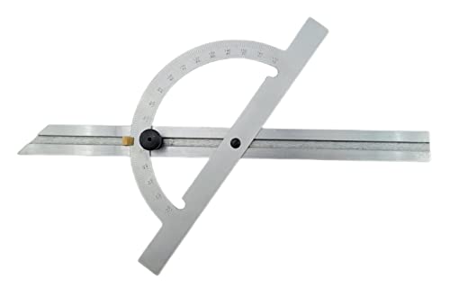 WRS Präz.-Winkelmesser mit verstellbarer Schiene, 10-170°, rostgeschützt, mattverchromt, mit Metall-Feststellschraube, im Etui, Größe: 150 x 300 mm WRS Präz.-Winkelmesser mit verstellbarer Schiene, 10-170°, rostgeschützt, mattverchromt, mit Metall-Feststellschraube, im Etui, Größe: 150 x 300 mm von WRS WINTERHOFF