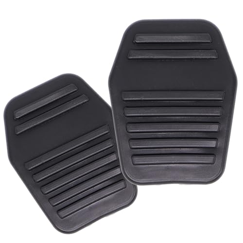WRUHUA Bremskupplung Pedalauflagen für Ford Fusion Figo Tourneo Transit 1994-2014, Gummi Fußstütze Bremspedal Abdeckung Auto Kupplung Pedale Pad 2 Stück von WRUHUA