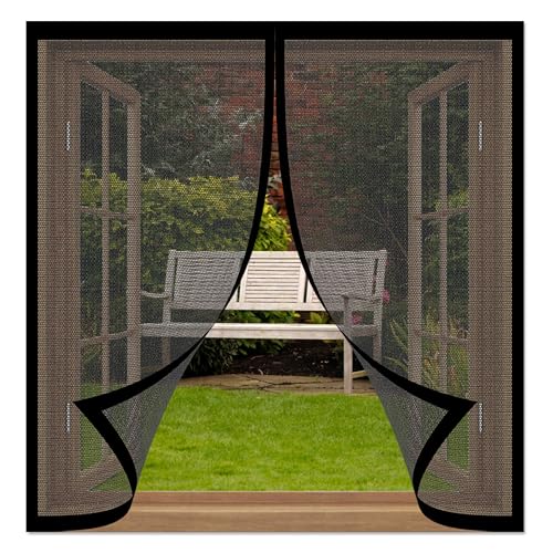 Magnetischer Fliegenvorhang 182 x 192 cm Insektenschutz Fliegengitter Balkontür Moskitonetz Fliegennetz Ohne Bohren Fliegenschutz für Fensteren Patio, Schwarz Magnetischer Fliegenvorhang 182 x 192 cm Insektenschutz Fliegengitter Balkontür Moskitonetz Fliegennetz Ohne Bohren Fliegenschutz für Fensteren Patio, Schwarz von WRUIJIO