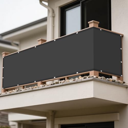Sonnenschutz Sonnensegel 110 x 130 cm Rechteckig Wasserdicht 98% UV Schutz Pergola Ersatz Schattenabdeckung mit Ösen Ohne Bohren mit Seil für Garten Balkon & Terrasse, Dunkelgrau Sonnenschutz Sonnensegel 110 x 130 cm Rechteckig Wasserdicht 98% UV Schutz Pergola Ersatz Schattenabdeckung mit Ösen Ohne Bohren mit Seil für Garten Balkon & Terrasse, Dunkelgrau von WRUIJIO
