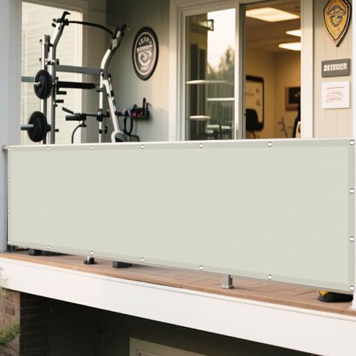 Sonnenschutz Sonnensegel 320 x 430 cm Rechteckig Wasserdicht Sonnenschutz Windschutz Wasserdicht Rechteckig mit Ösen Ohne Bohren mit Seil für Garten Camping, cremefarben Sonnenschutz Sonnensegel 320 x 430 cm Rechteckig Wasserdicht Sonnenschutz Windschutz Wasserdicht Rechteckig mit Ösen Ohne Bohren mit Seil für Garten Camping, cremefarben von WRUIJIO