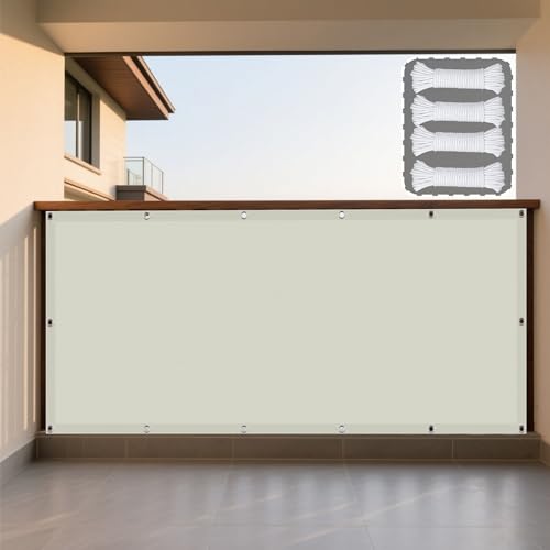 Sonnenschutz Sonnensegel 340 x 430 cm Rechteckig Wasserdicht Sonnenschutz Windschutz Windschutz Vielen Größen mit Spannseilen für Garten Balkon, cremefarben Sonnenschutz Sonnensegel 340 x 430 cm Rechteckig Wasserdicht Sonnenschutz Windschutz Windschutz Vielen Größen mit Spannseilen für Garten Balkon, cremefarben von WRUIJIO
