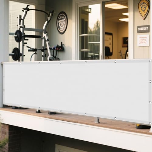 Sonnenschutz Sonnensegel 490 x 490 cm Rechteckig Wasserdicht Sonnenschutz Windschutz Wasserdicht Rechteckig mit Ösen Ohne Bohren mit Seil für Garten Camping, Weiß Sonnenschutz Sonnensegel 490 x 490 cm Rechteckig Wasserdicht Sonnenschutz Windschutz Wasserdicht Rechteckig mit Ösen Ohne Bohren mit Seil für Garten Camping, Weiß von WRUIJIO